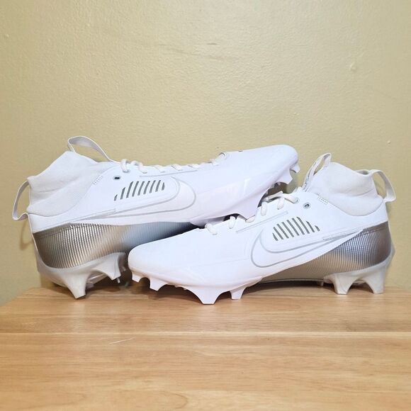 Nike Vapor Edge Pro 360 2 Football Cleats White Silver DA5456-102 Men's Size 13 - Picture 4 of 7